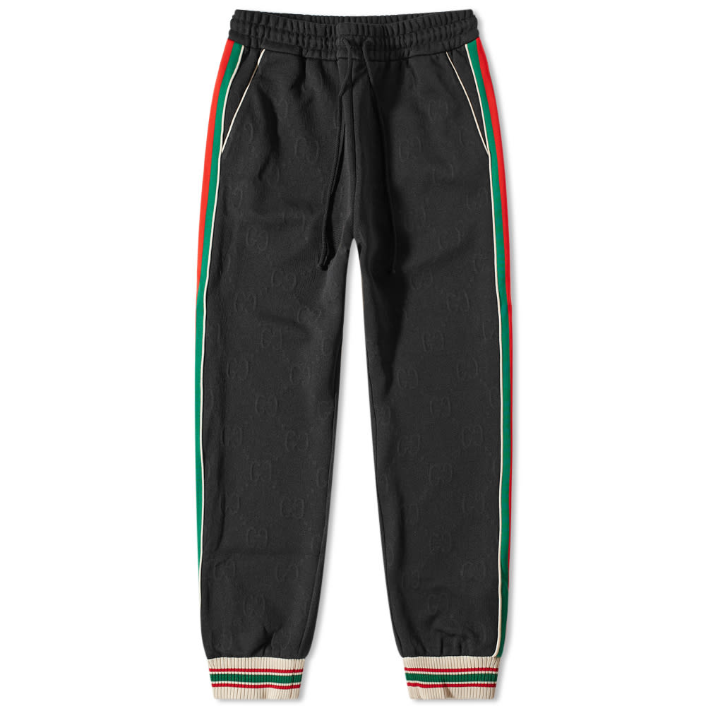 Спортни панталони Gucci Side Tape Jacquard Track Pant Черно | 663569-XJDE9-1043, 0