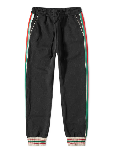 Спортни панталони Gucci Side Tape Jacquard Track Pant Черно | 663569-XJDE9-1043