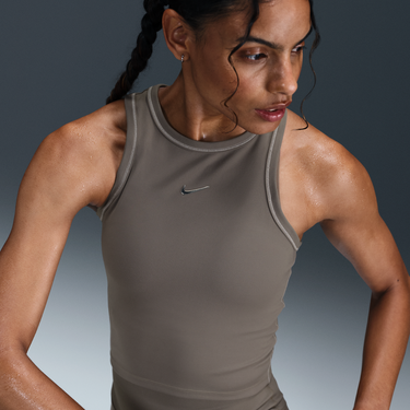 Потник Nike Nike One Fitted Dri-FIT Cropped Tank Сиво | IB7886-289, 0