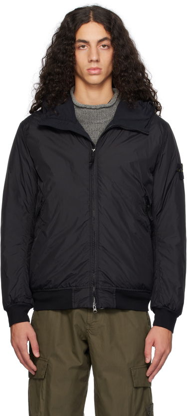 Яке бомбър Stone Island Crinkle Reps R-NY Bomber Jacket Черно | 811540823, 0