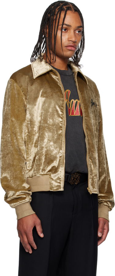 Яке AMIRI AMIRI Dragon Velvet Jacket Бежово | AMOUBB1054, 1