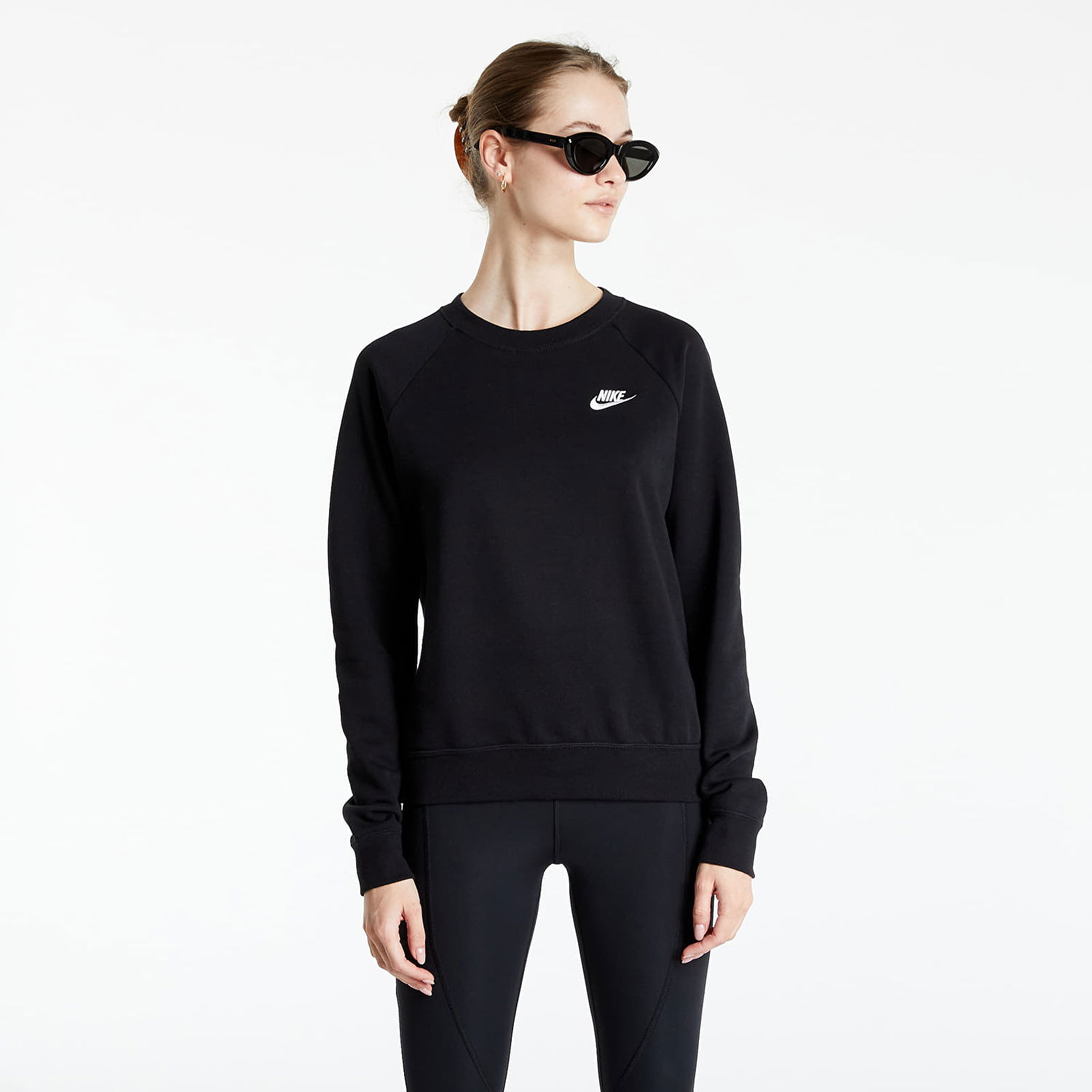 Суитчър Nike Sportswear Essential Fleece Crew Черно | BV4110-010, 1