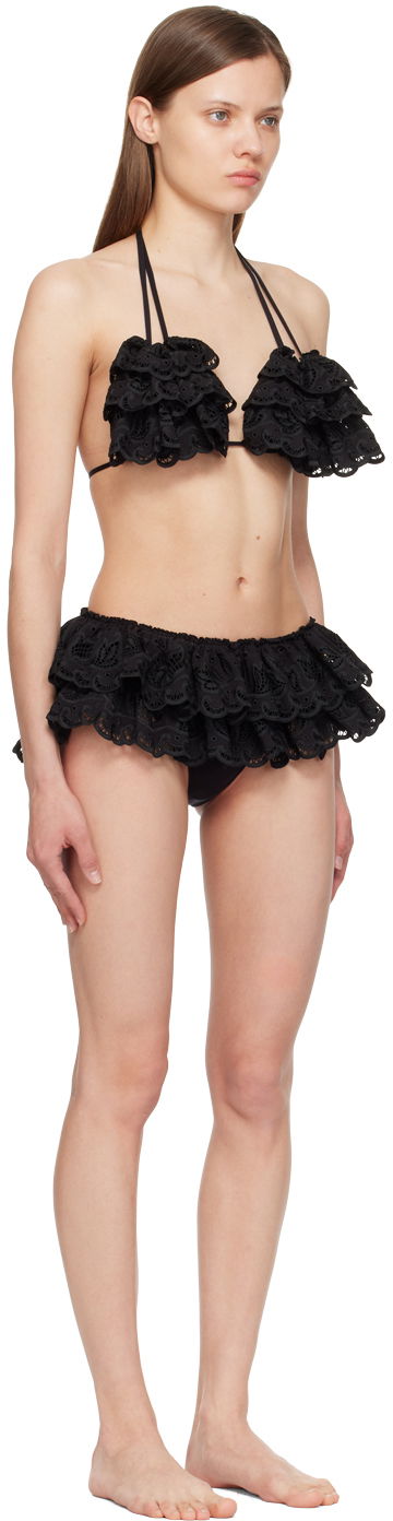 Бански Chopova Lowena Chopova Lowena Ruffled Bikini Черно | W6334, 1