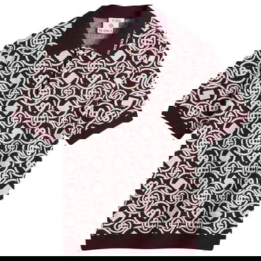 Поло тениска Casablanca Casablanca Monogram Polo, Size Large Бургунди | M-AW25-KW-1092-01, 0