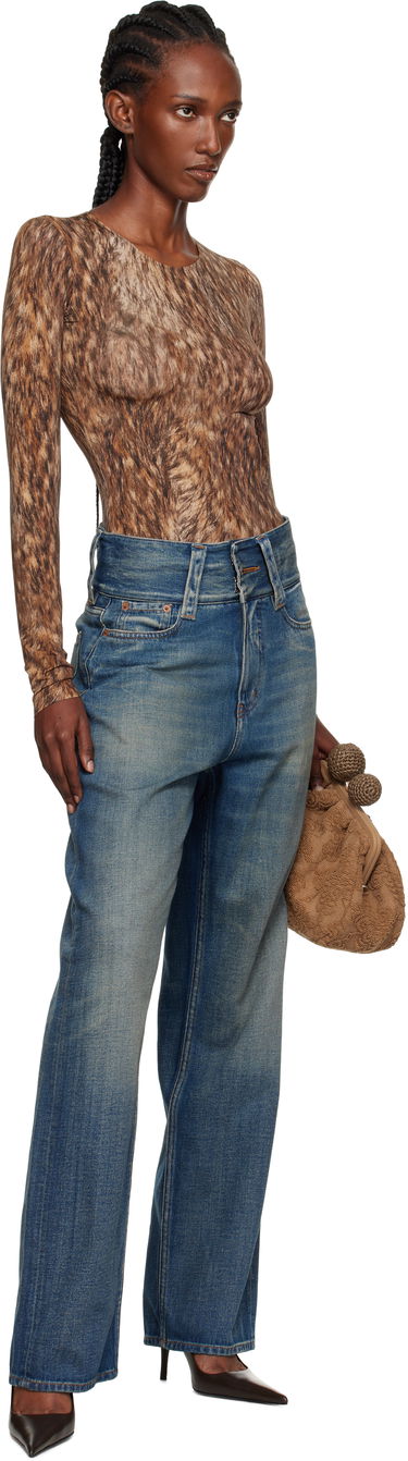Дънки Maison Margiela MM6 Maison Margiela 5-Pocket Slub Jeans Синьо | S52LA0259 M30017, 3