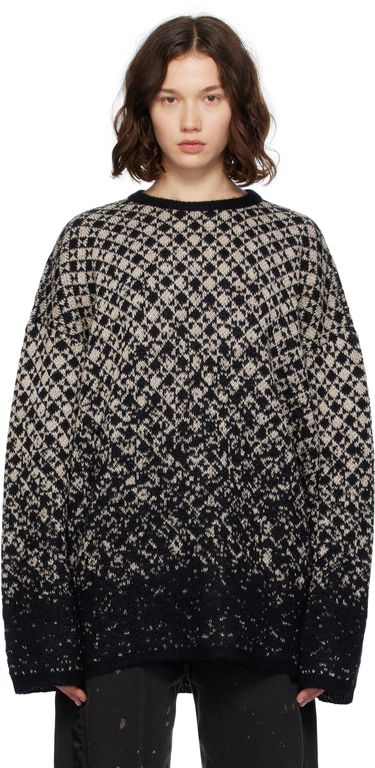Пуловер Maison Margiela MM6 Maison Margiela Wool & Mohair Dip Dye Sweater Черно | S52HL0051 M13136, 0