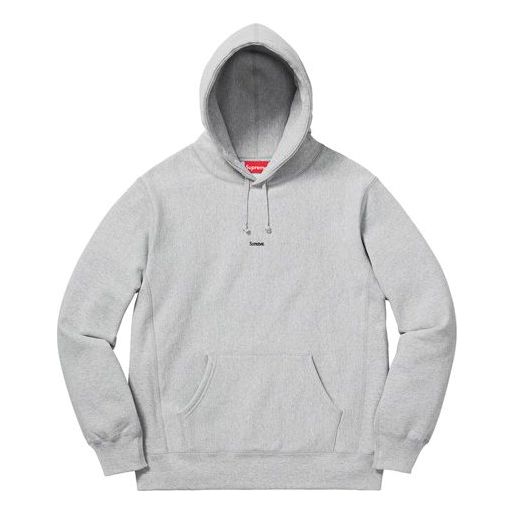 Суитчър Supreme Micro Logo Hooded Sweatshirt Сиво | SUP-FW19-863
