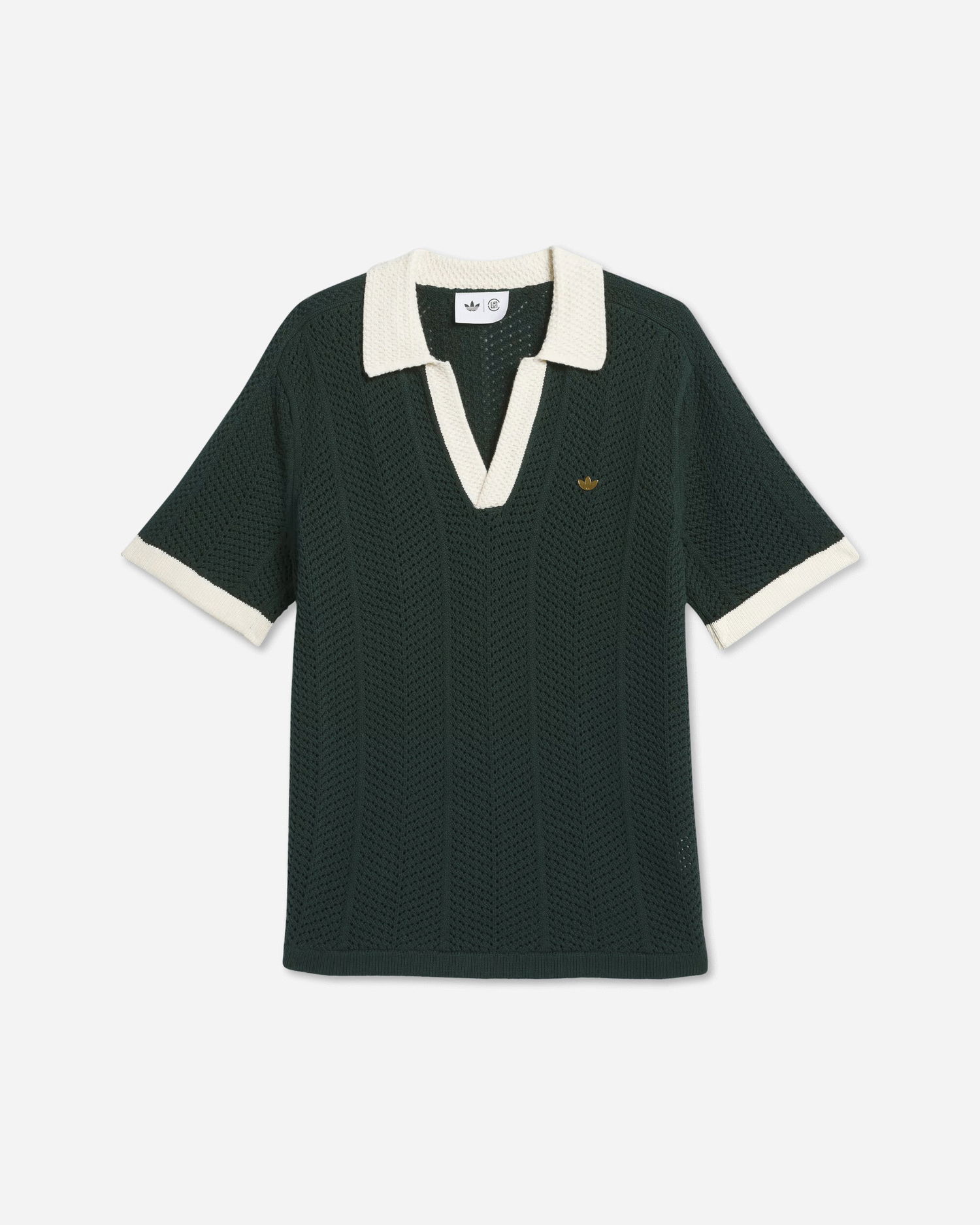 Поло тениска adidas Originals CLOT by Edison Chen Pique Polo Зелено | IK2942, 1