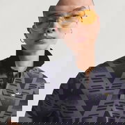 BRUISED BANANA FULLY FASHION KNIT POLO