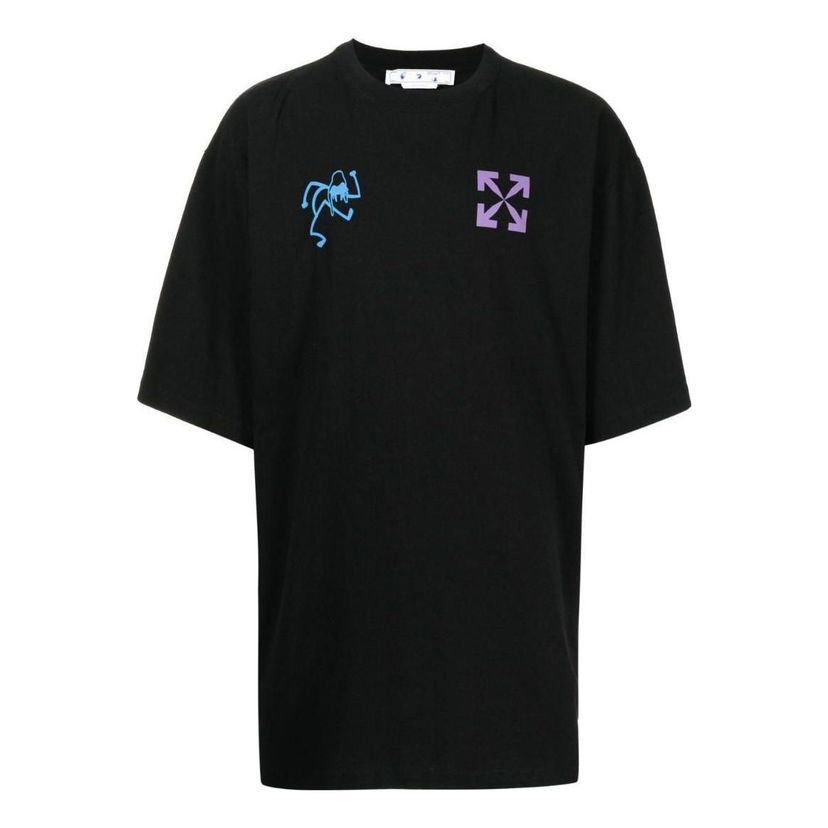 Тениска Off-White SS22 Graphic Print Short Sleeve T-Shirt Черно | OMAA125S22JER0061045