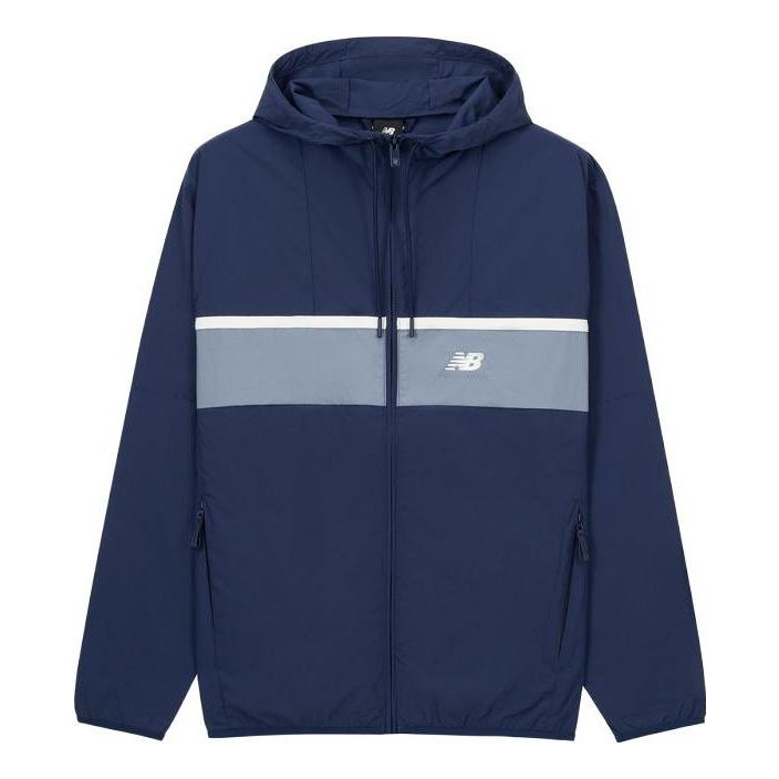 Ветровка New Balance Men's 90's Windbreaker Jacket Синьо | MJ31500-AGY, 0