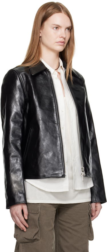 Яке OUR LEGACY Mini Leather Jacket Черно | W4239MTD, 4