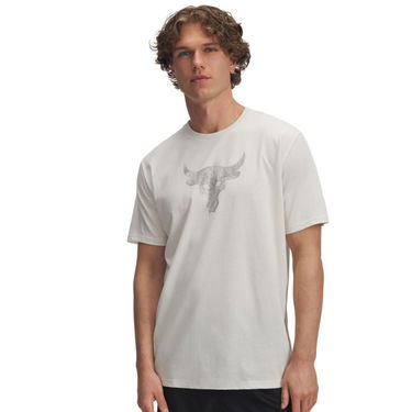 Тениска Under Armour Project Rock T-Shirt Бяло | 1383191-279, 0