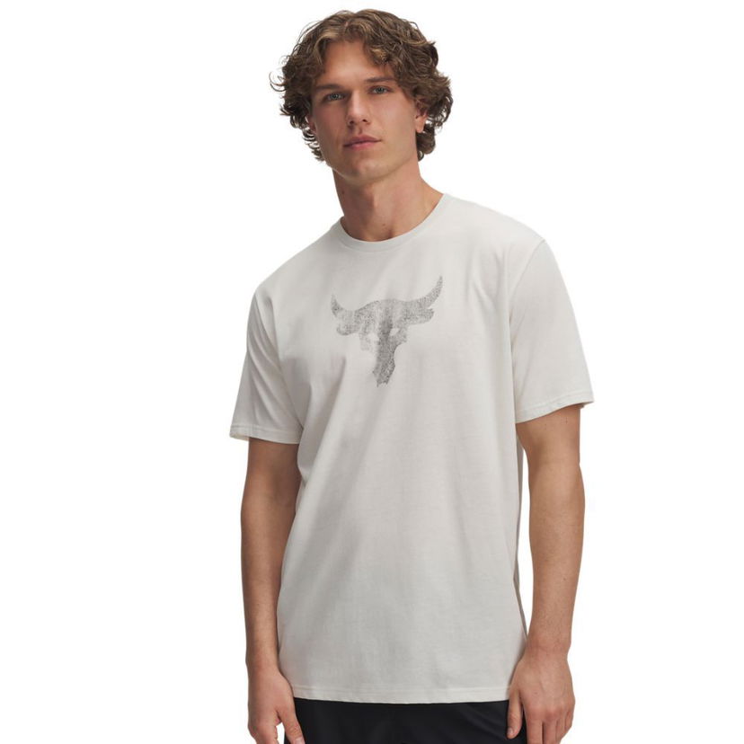 Тениска Under Armour Project Rock T-Shirt Бяло | 1383191-279