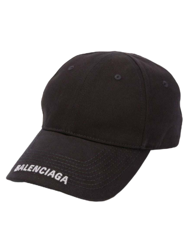 Шапка с козирка Balenciaga Logo-Embroidered Cap Черно | 617140410B21062