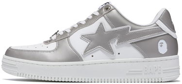 Кецове и обувки BAPE Bape Sta Silver #4 Сиво | 0ZXSHM191053L-SILVER, 2