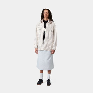 Палта Carhartt WIP Hendry Stripe Chore Coat Бяло | I034847_3, 2