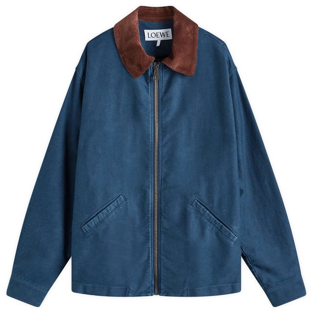 Workwear Indigo Blue Bomber Jacket