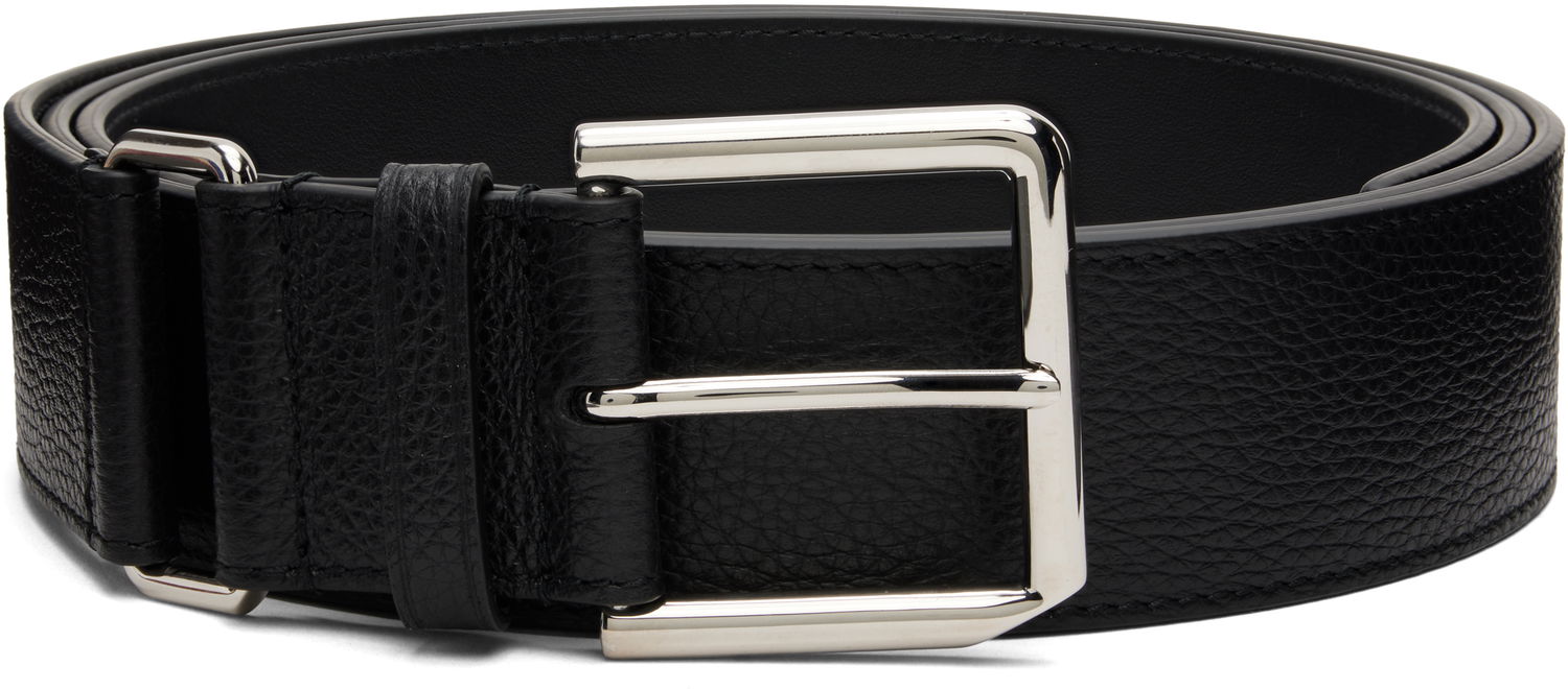Колани Givenchy Grained Leather Buckle Belt Черно | BK407HK18A001, 0