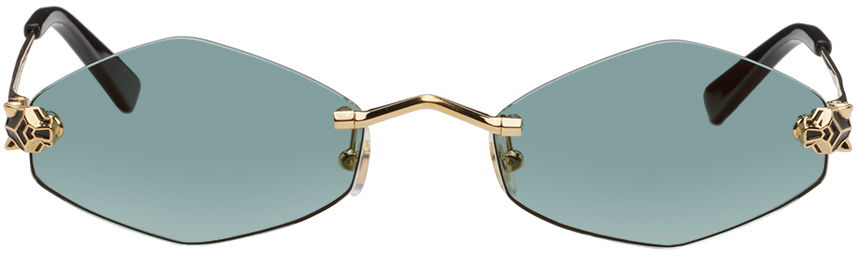 Слънчеви очила Cartier Sunglasses With Green Lenses Тюркоазено | CT0433S-003, 0