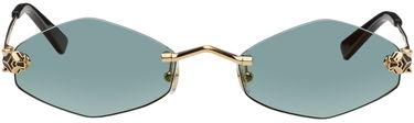 Слънчеви очила Cartier Sunglasses With Green Lenses Тюркоазено | CT0433S-003, 0