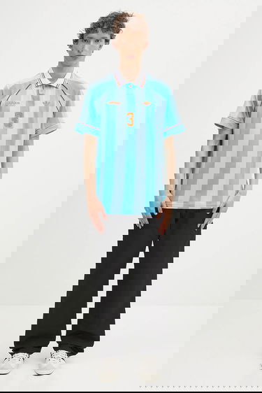 Поло тениска adidas Originals adidas Originals Jacquard Jersey Polo Синьо | KD2308, 4