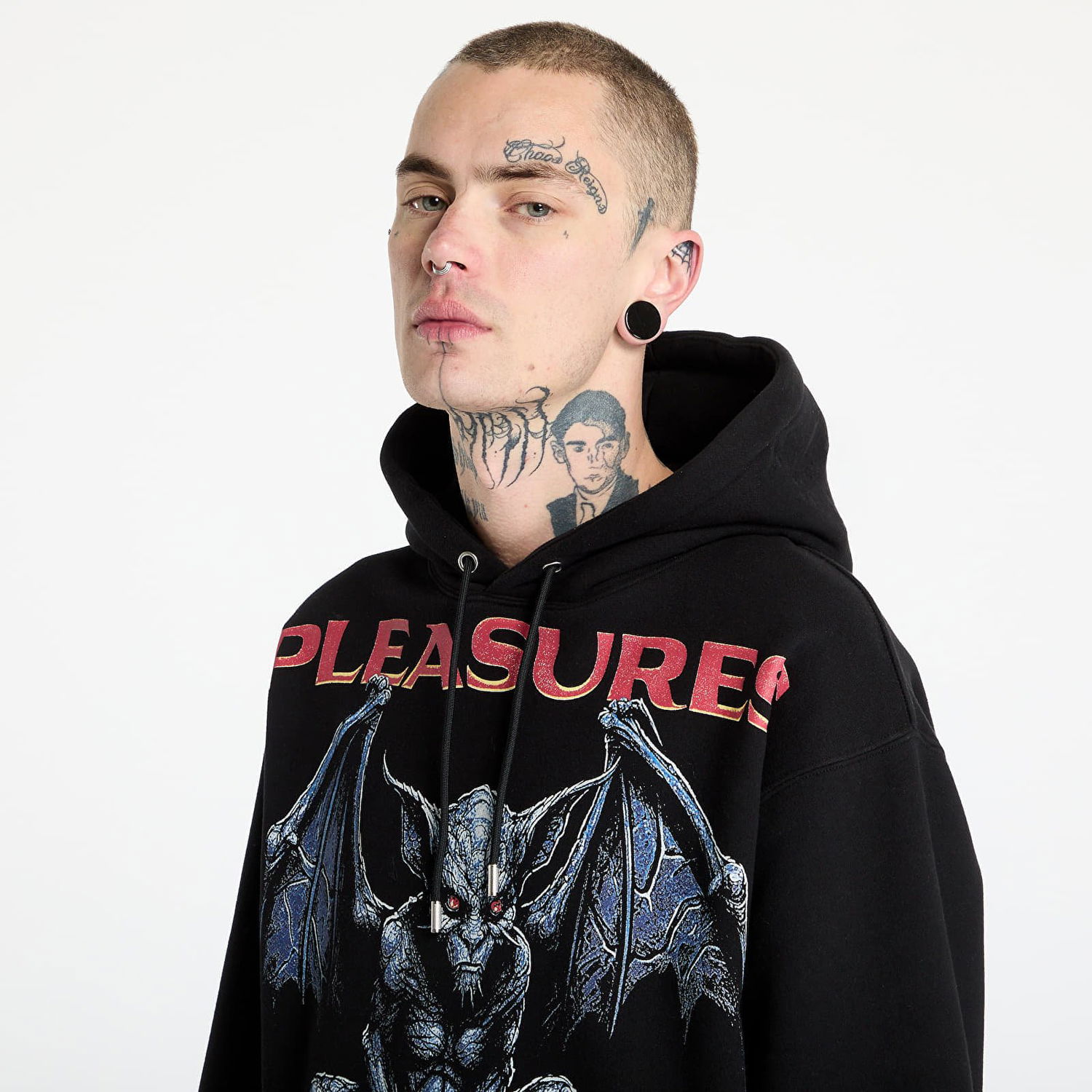 Суитчър Pleasures PLEASURES Gargoyle Hoodie Черно | P25SP015 BLACK, 1