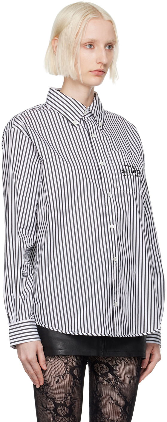 Риза Marc Jacobs Marc Jacobs Striped Button-Down Shirt Бяло | 2F4RTP054W21, 1