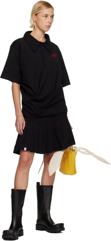 Pокля Charles Jeffrey Loverboy Charles Jeffrey LOVERBOY Topsy Turvy Jersey Minidress Черно | 52060501, 3