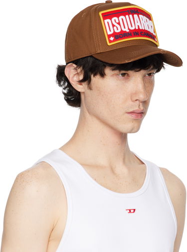 Шапка с козирка DSQUARED2 Dsquared2 'Born in Canada' Baseball Cap Кафяво | BCM0736_05C00001_M2636, 1