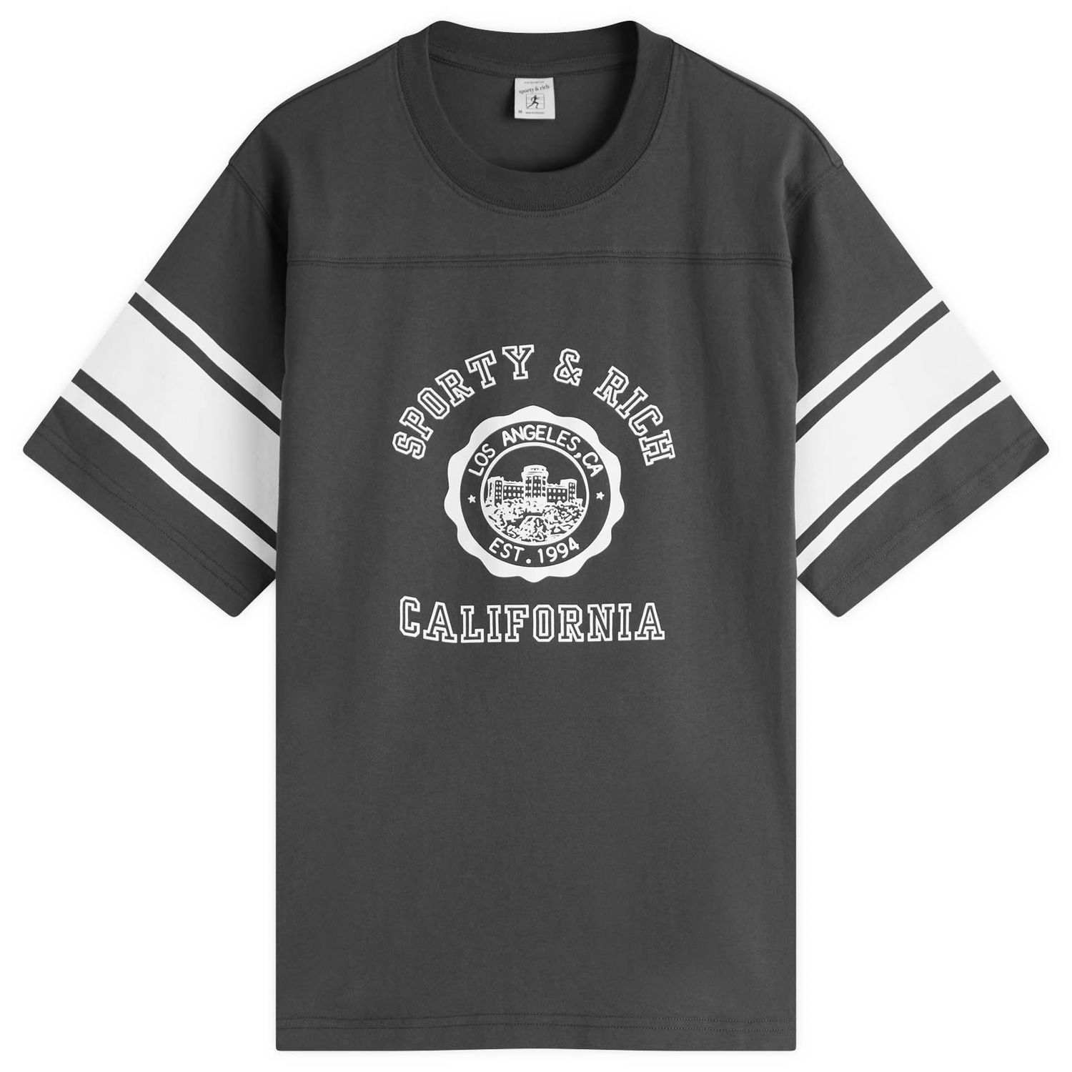 Тениска Sporty & Rich Sporty & Rich California Emblem Rugby T-Shirt Сиво | TO039622508BA02, 1