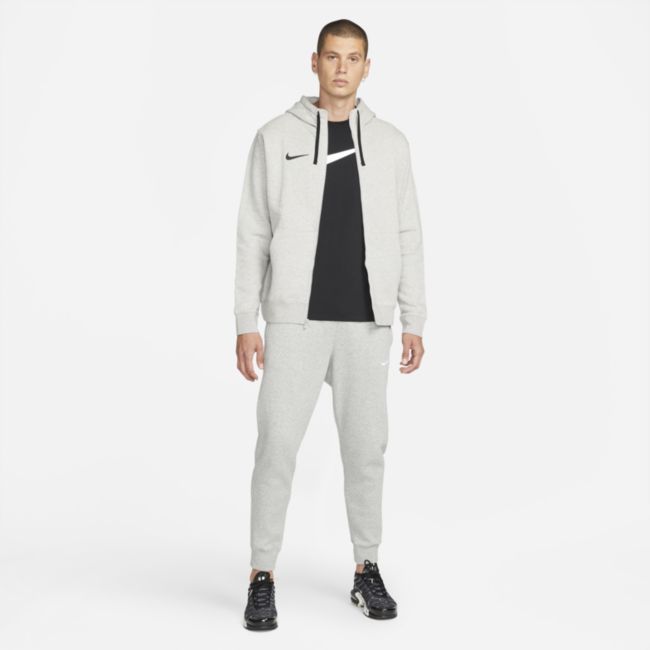 Суитчър Nike Park Fleece Full-Zip Football Hoodie Сиво | CW6887-063, 1