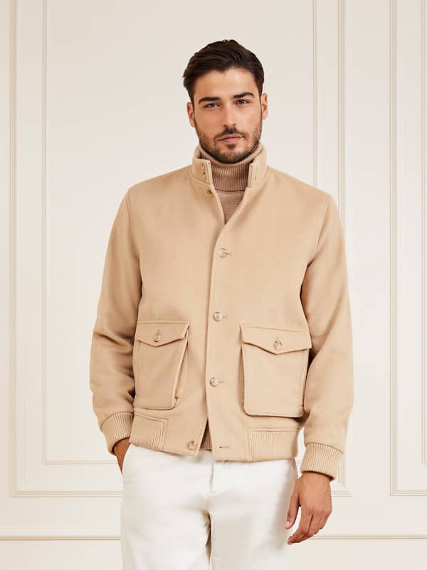 Яке бомбър GUESS Marciano Wool Blend Бежово | 3BHL942200Z, 0