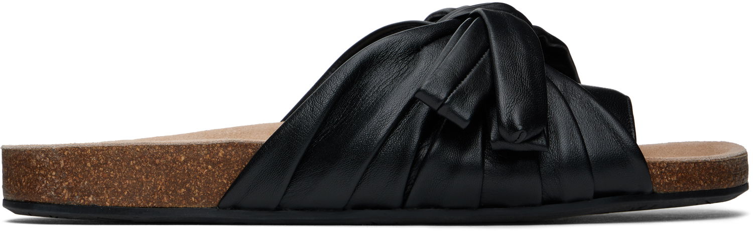 Кецове и обувки JW Anderson JW Anderson Bow Flat Sandals Черно | SN0103-LA0161, 0