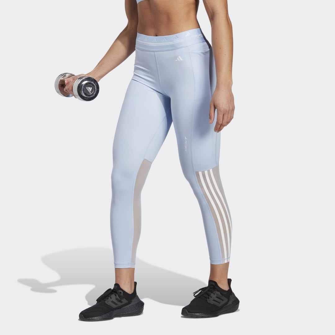 Клинове adidas Originals Techfit Hyperglam 7/8 Leggings Синьо | IB5830, 0