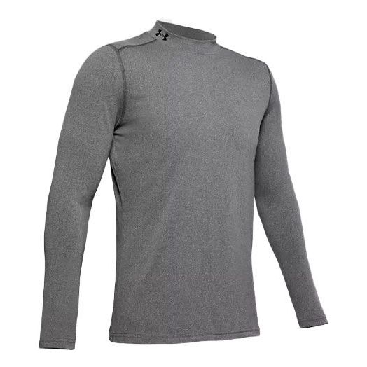 Пуловер Under Armour Fitted Mock Long Sleeve T-Shirt Сиво | 1345703-019