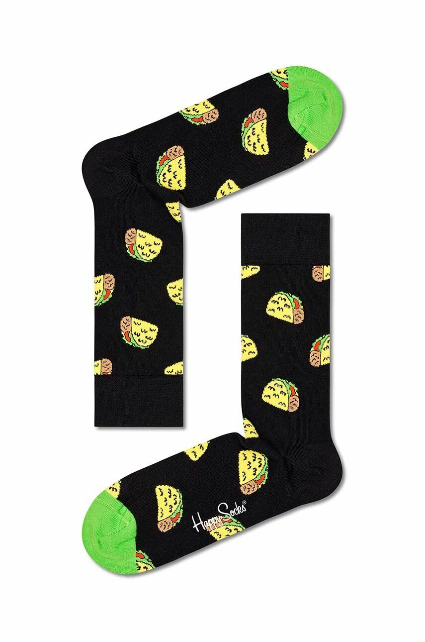 Чорапи Happy Socks Taco To Go Черно | TAC01.9000, 0