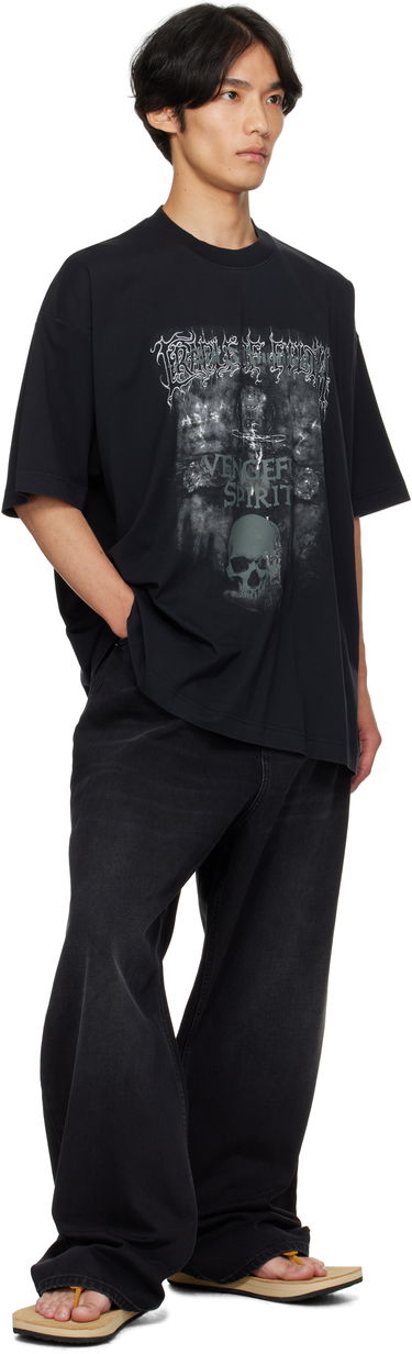 Тениска VETEMENTS Vetements Cradle of Filth 'Vengeful Spirit' Oversized T-Shirt Черно | UCF76TR650M, 3