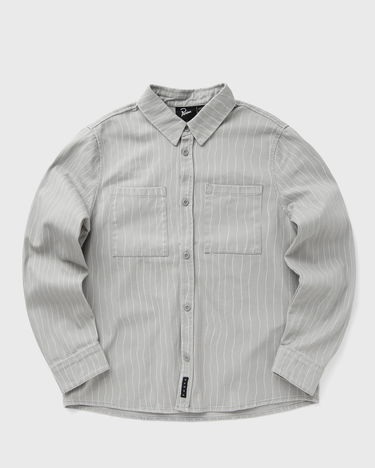 Риза By Parra Meandering Lines Button-Up Shirt Сиво | 54235, 2