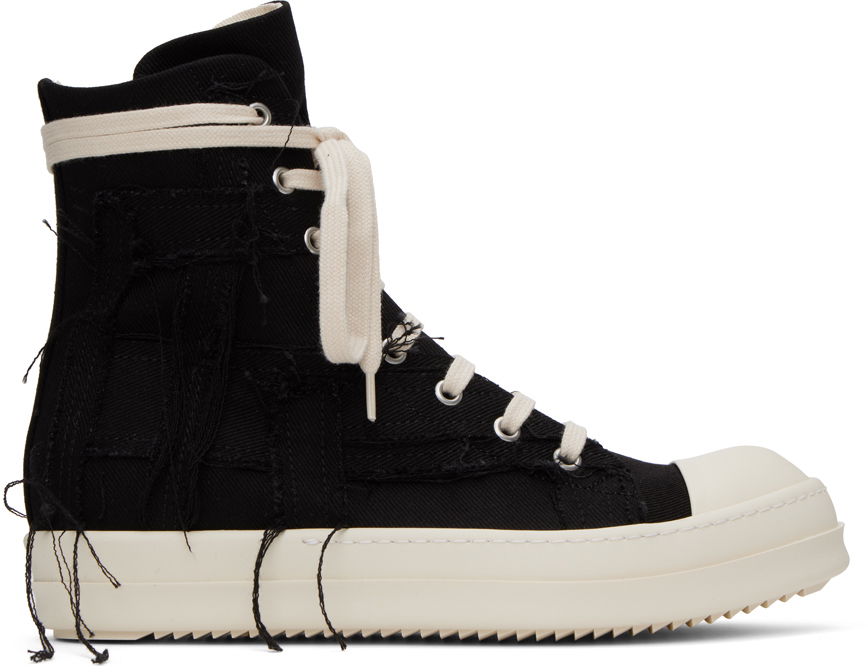 Кецове и обувки Rick Owens DRKSHDW Luxor Slashed Черно | DU02C5807 SLASH, 0