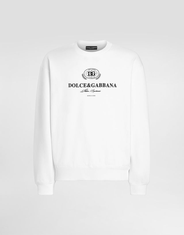 Sweatshirt With Print And Embroidery