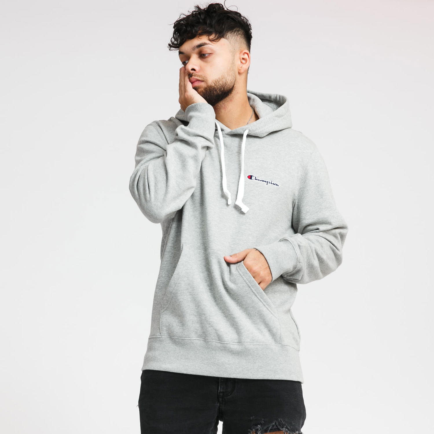 Суитчър Champion Hooded Sweatshirt Сиво | 214780 F20 EM031 NOGM, 0