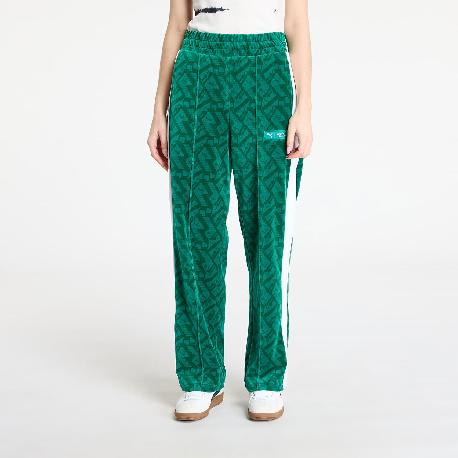 Спортни панталони Puma Squid Game x T7 Iconic Straight Track Pants Зелено | 62743386, 0