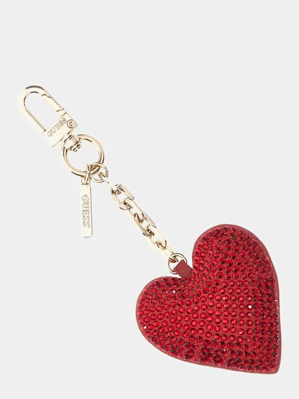 Ключодържатели GUESS Red Crystal Heart Keychain Червено | RW1779P5101