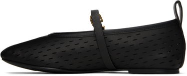 Кецове и обувки rag & bone rag & bone Spire Perforated Leather Mary Jane Ballerina Flats Черно | WFF25SF1018LE18, 2
