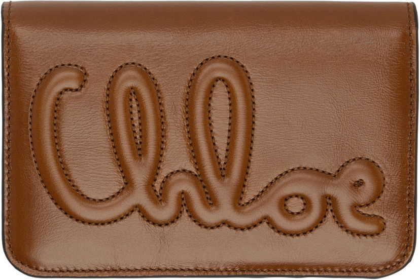 Портфейл CHLOÉ Bifold Wallet Кафяво | CHC24WP447O16