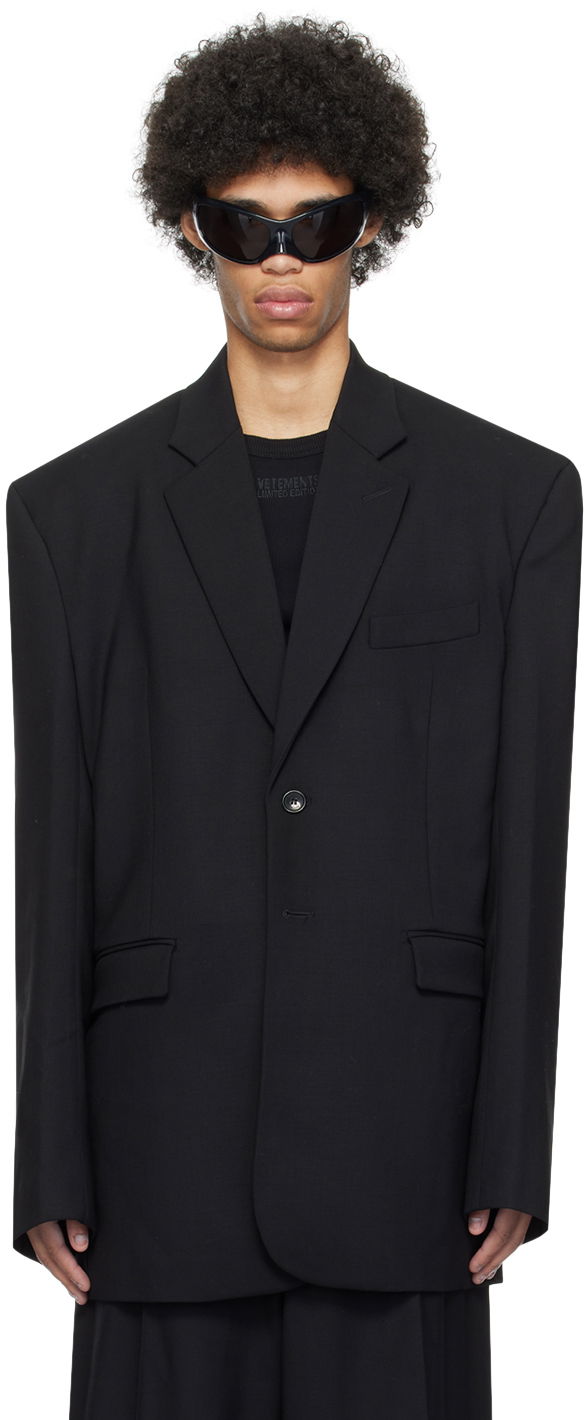 Палта VETEMENTS Boxy Blazer Черно | UE64JA300B, 0