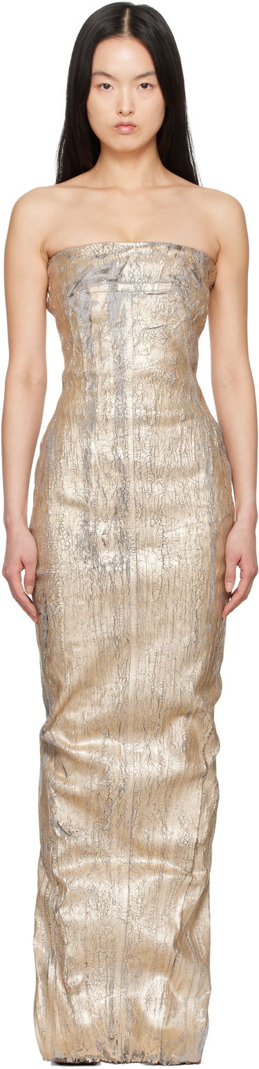 Pокля Rick Owens Rick Owens Hollywood Bustier Gown Металик | RP01E7524 SGMC, 0