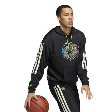 Суитчър adidas Performance Men's Hoodie with Graphic Print Черно | HB5430, 4