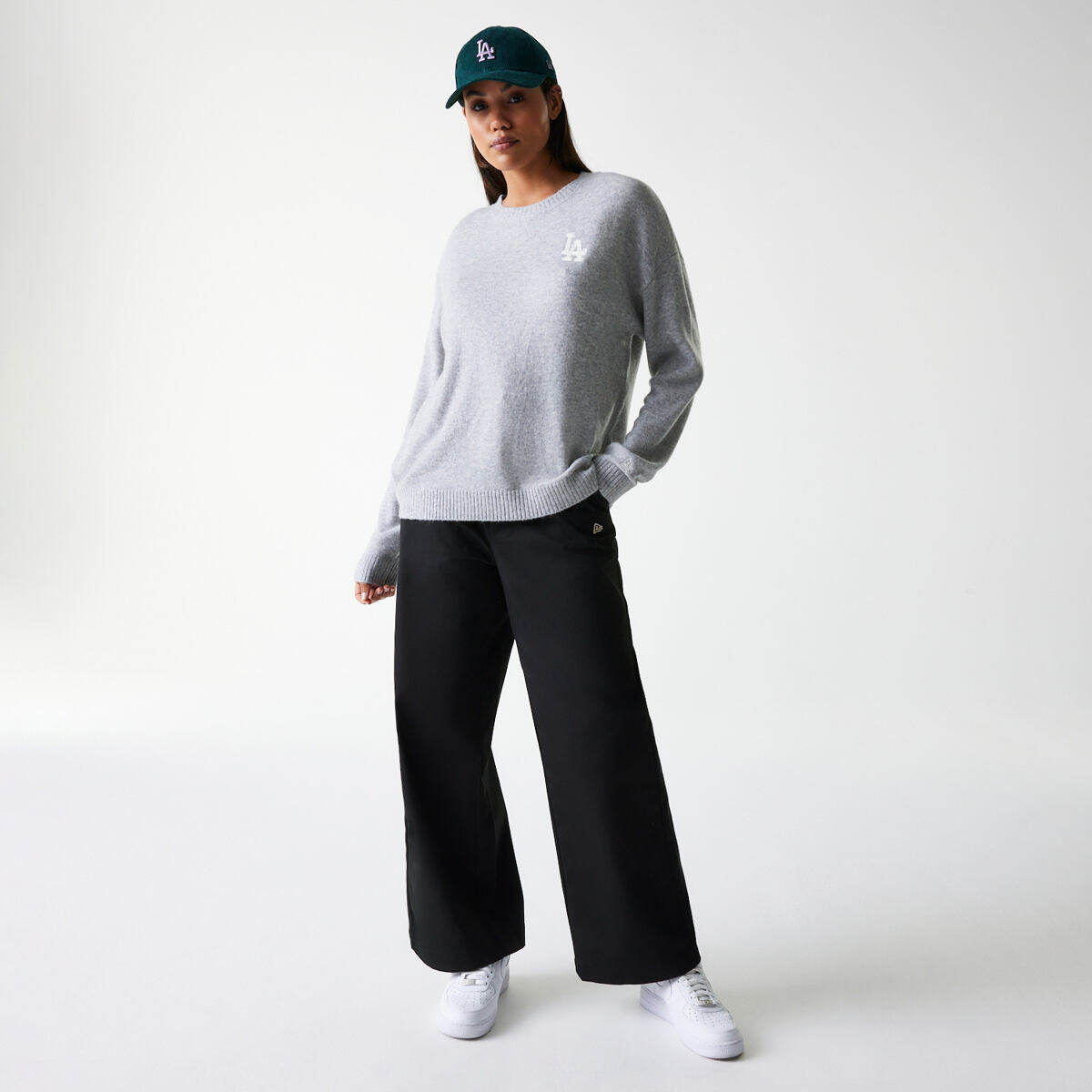 Пуловер New Era New Era MLB LA Dodgers Knit Sweater Сиво | 60684495, 1